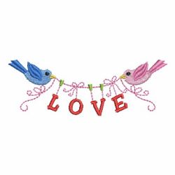 Valentines Day Birds 05 machine embroidery designs