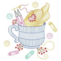 Rippled Sewing and Teacups 07(Lg) machine embroidery designs