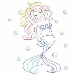 Vintage Colorful Mermaid 03(Md)