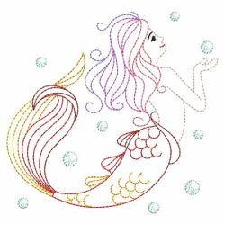 Vintage Colorful Mermaid 09(Md)