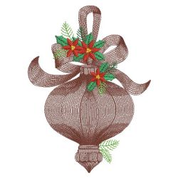 Rippled Christmas Silhouette 05(Lg) machine embroidery designs