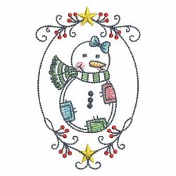 Winter Snowmen 10 machine embroidery designs