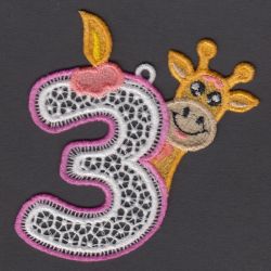 FSL Brithday Number 03 machine embroidery designs