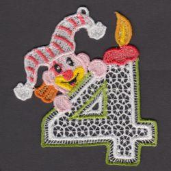 FSL Brithday Number 04 machine embroidery designs