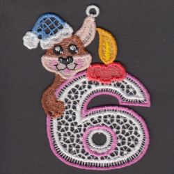 FSL Brithday Number 06 machine embroidery designs