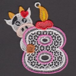 FSL Brithday Number 08 machine embroidery designs