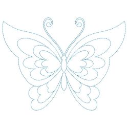 Trapunto Butterflies 02(Sm) machine embroidery designs