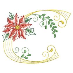 Christmas Poinsettia Alphabet 03(Md)