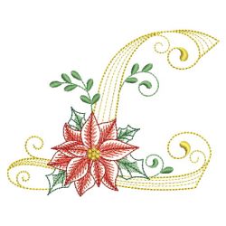 Christmas Poinsettia Alphabet 12(Md) machine embroidery designs