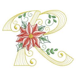 Christmas Poinsettia Alphabet 18(Lg)