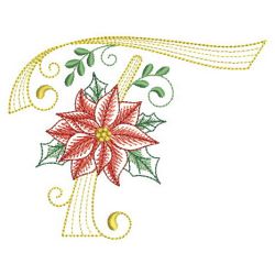 Christmas Poinsettia Alphabet 20(Lg) machine embroidery designs