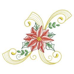 Christmas Poinsettia Alphabet 24(Md) machine embroidery designs