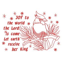 Redwork Joy To The World 02(Md)