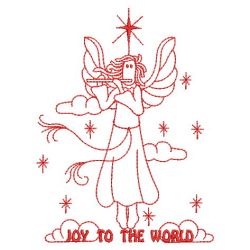 Redwork Joy To The World 03(Lg)