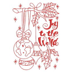 Redwork Joy To The World 04(Sm) machine embroidery designs