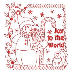 Redwork Joy To The World 09(Sm)