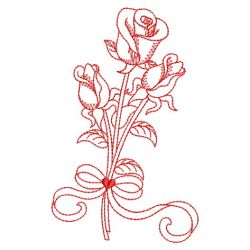 Redwork Rose 07(Sm) machine embroidery designs