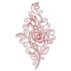 Redwork Rose 12(Lg)