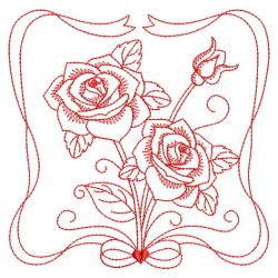 Redwork Rose 13(Lg)