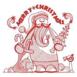 Redwork Merry Christmas 03(Md) machine embroidery designs