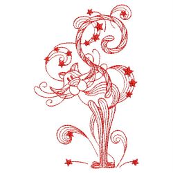 Redwork Magic Cat 09(Lg) machine embroidery designs