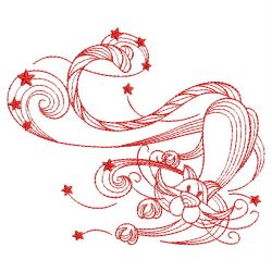 Redwork Magic Cat 12(Sm) machine embroidery designs