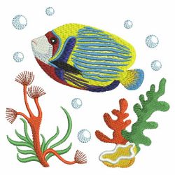 Tropical Fish Scene 05(Lg) machine embroidery designs