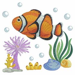 Tropical Fish Scene 06(Md) machine embroidery designs