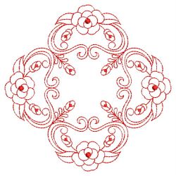 Redwork Rose Quilts 01(Lg) machine embroidery designs