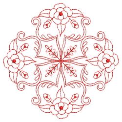 Redwork Rose Quilts 02(Sm) machine embroidery designs