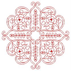 Redwork Rose Quilts 04(Sm) machine embroidery designs