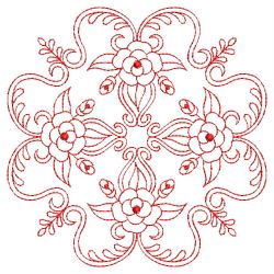 Redwork Rose Quilts 08(Lg)