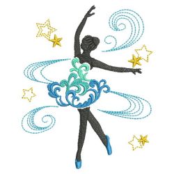 Swirly Ballet Silhouettes 02(Lg) machine embroidery designs