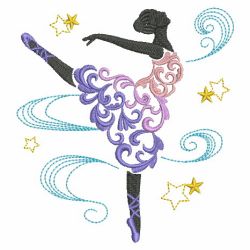 Swirly Ballet Silhouettes 06(Md) machine embroidery designs