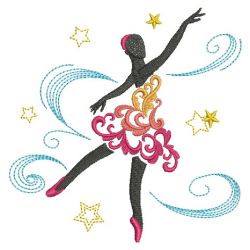 Swirly Ballet Silhouettes 09(Sm) machine embroidery designs