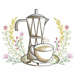 Coffee with Laurels 01(Sm) machine embroidery designs