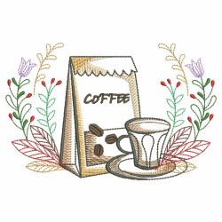 Coffee with Laurels 02(Sm) machine embroidery designs