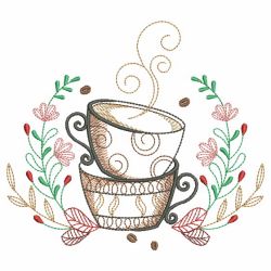 Coffee with Laurels 03(Sm) machine embroidery designs