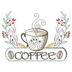 Coffee with Laurels 07(Lg) machine embroidery designs