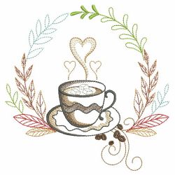 Coffee with Laurels 08(Sm) machine embroidery designs