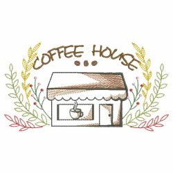 Coffee with Laurels 10(Md) machine embroidery designs