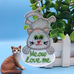 FSL Meow Love Me 09 machine embroidery designs