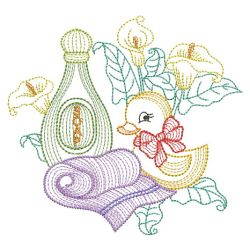 Rippled Blooming Bathroom 03(Md) machine embroidery designs