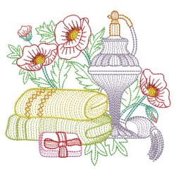 Rippled Blooming Bathroom 05(Md) machine embroidery designs