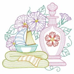 Rippled Blooming Bathroom 08(Md) machine embroidery designs