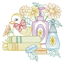 Rippled Blooming Bathroom 10(Md) machine embroidery designs