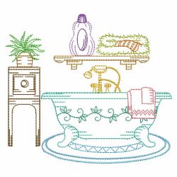 Vintage Bath Time 02(Md) machine embroidery designs