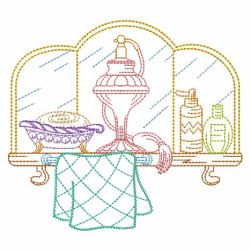 Vintage Bath Time 03(Lg) machine embroidery designs