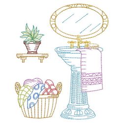 Vintage Bath Time 06(Lg) machine embroidery designs