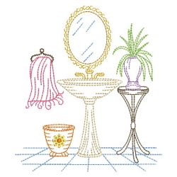 Vintage Bath Time 08(Lg) machine embroidery designs